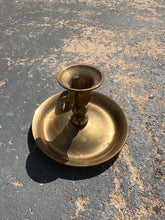 Load image into Gallery viewer, Classic Brass Finger Loop Candle Holder
