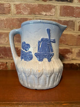 Load image into Gallery viewer, Antique Salt-Glazed Stoneware Pitcher – Windmill Relief Design - #2
