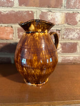 Load image into Gallery viewer, Handcrafted Studio Pottery Pitcher – Brown Drip Glaze
