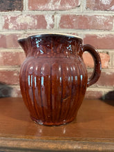 Load image into Gallery viewer, Antique Albany Slip Glazed Pottery Pitcher
