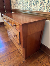Load image into Gallery viewer, Antique Tiger Maple Empire Dresser – Rare 19th-Century Chest of Drawers
