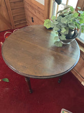 Load image into Gallery viewer, Antique Round Solid Wood Table
