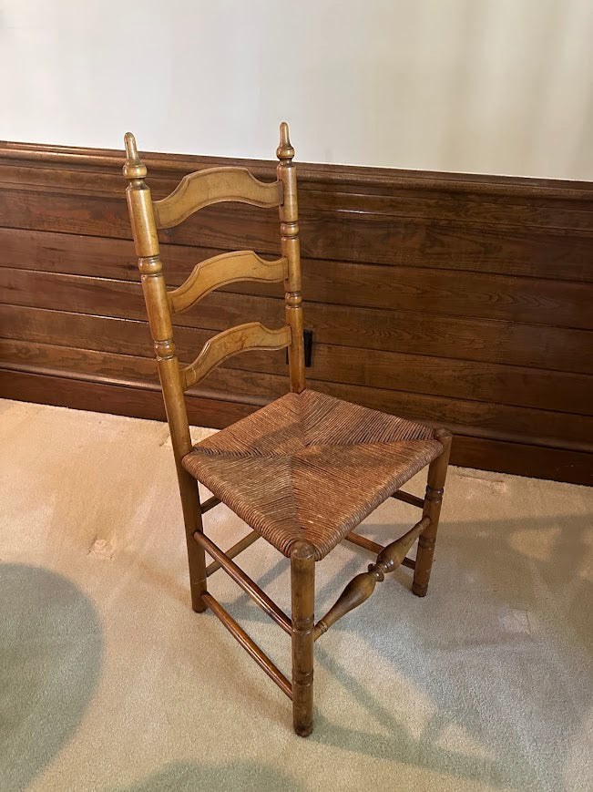 Lynn Farm Ladder-Back Chair with Rush Seat