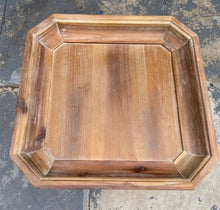 Load image into Gallery viewer, Pier 1 “Amelia” Square Side Table – Distressed Two-Tone Wood Finish - 3 Available
