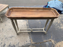 Load image into Gallery viewer, Pier 1 “Amelia” Console Table – Distressed Wood &amp; Cream Two-Tone Finish
