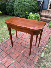 Load image into Gallery viewer, Mahogany Folding Game Table with Swing-Leg Support

