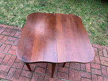 Load image into Gallery viewer, Mahogany Folding Game Table with Swing-Leg Support
