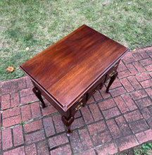 Load image into Gallery viewer, Henkel Harris Solid Mahogany Lowboy with Carved Fan Drawer
