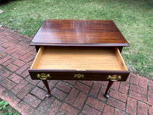 Load image into Gallery viewer, Henkel Harris Solid Mahogany Lowboy with Carved Fan Drawer
