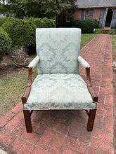 Load image into Gallery viewer, Chippendale Revival Carved Armchair with Acanthus Detail
