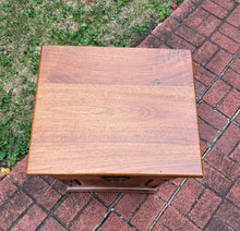 Load image into Gallery viewer, Solid Wood Nightstand with Drawer, Cabinet &amp; Glass Top
