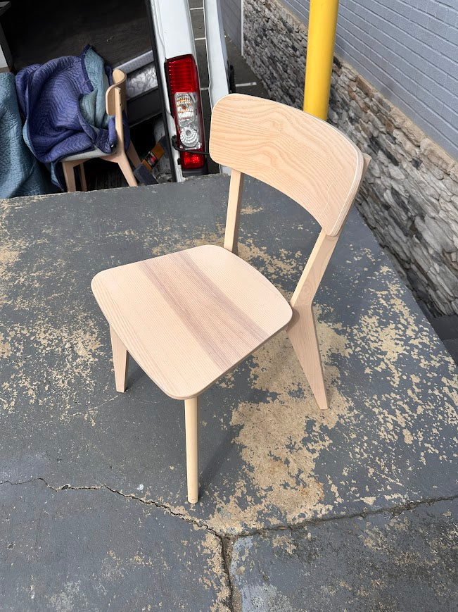 Natural Ash Wood Chair – Minimalist Scandinavian Design by IKEA