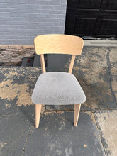 Load image into Gallery viewer, Natural Ash Wood Chair with Upholstered Seat – IKEA Lisabo Collection

