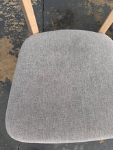 Load image into Gallery viewer, Natural Ash Wood Chair with Upholstered Seat – IKEA Lisabo Collection
