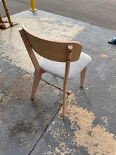 Load image into Gallery viewer, Natural Ash Wood Chair with Upholstered Seat – IKEA Lisabo Collection

