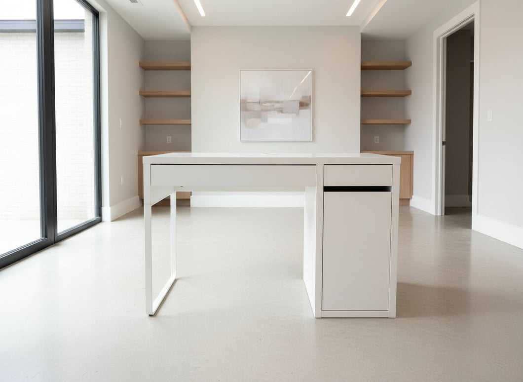 IKEA MICKE White Desk with Drawer Unit