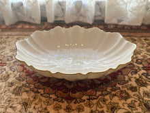 Load image into Gallery viewer, Lenox Symphony Scalloped Edge Footed Bowl – Ivory Porcelain with 24K Gold Trim, Made in USA
