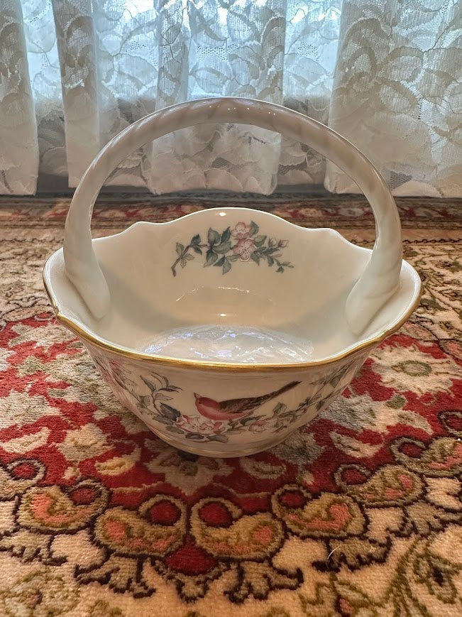 Lenox Serenade Porcelain Basket – 5.5