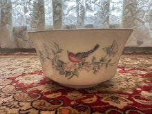 Load image into Gallery viewer, Lenox Serenade Fluted Bowl – 5.25&quot; Ivory Porcelain with Bird &amp; Floral Design and 24K Gold Trim, Made in USA
