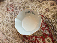 Load image into Gallery viewer, Lenox Serenade Fluted Bowl – 5.25&quot; Ivory Porcelain with Bird &amp; Floral Design and 24K Gold Trim, Made in USA
