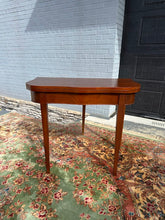Load image into Gallery viewer, Mahogany Folding Game Table with Swing-Leg Support
