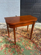 Load image into Gallery viewer, Mahogany Folding Game Table with Swing-Leg Support
