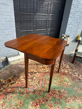 Load image into Gallery viewer, Mahogany Folding Game Table with Swing-Leg Support
