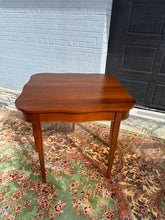 Load image into Gallery viewer, Mahogany Folding Game Table with Swing-Leg Support
