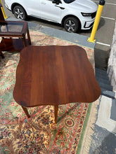Load image into Gallery viewer, Mahogany Folding Game Table with Swing-Leg Support
