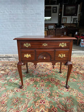 Load image into Gallery viewer, Henkel Harris Solid Mahogany Lowboy with Carved Fan Drawer
