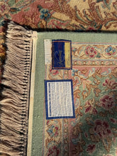 Load image into Gallery viewer, Karastan “Green Medallion Kirman” Wool Rug – 10&#39; x 14&#39;
