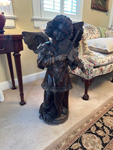 Load image into Gallery viewer, Carved Wooden Angel Playing Violin - Just Arrived
