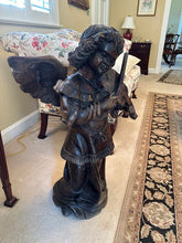 Load image into Gallery viewer, Carved Wooden Angel Playing Violin - Just Arrived
