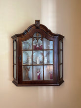 Load image into Gallery viewer, Royal Bryant Dutch Walnut Wall Hanging Display Cabinet
