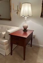 Load image into Gallery viewer, Pair of Genuine Mahogany Two-Drawer End Tables – Classic Traditional Design
