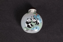 Load image into Gallery viewer, Hand-Painted Chinese Inside-Painted Snuff Bottle with Box – Great Wall &amp; Panda Designs – Free Shipping
