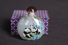 Load image into Gallery viewer, Hand-Painted Chinese Inside-Painted Snuff Bottle with Box – Great Wall &amp; Panda Designs – Free Shipping
