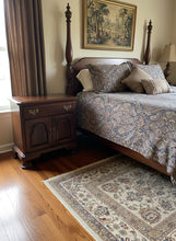 Load image into Gallery viewer, Ethan Allen Georgian Court Nightstand with Glass Top
