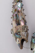 Load image into Gallery viewer, Set of 2 Vintage Articulated Abalone Shell Fish Figurines – 8&quot; &amp; 5&quot;
