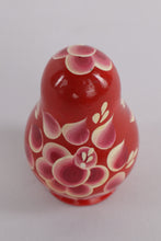 Load image into Gallery viewer, Hand-Painted Russian Matryoshka Nesting Dolls – Red Floral, 6-Piece Set
