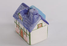 Load image into Gallery viewer, Vintage Hand-Painted Ceramic Cottage House Ornament – 3"
