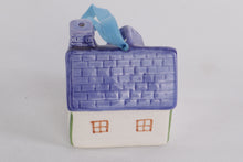 Load image into Gallery viewer, Vintage Hand-Painted Ceramic Cottage House Ornament – 3"
