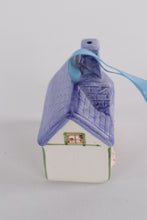Load image into Gallery viewer, Vintage Hand-Painted Ceramic Cottage House Ornament – 3"
