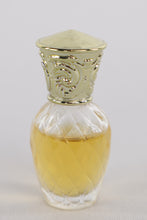 Load image into Gallery viewer, Mini Vintage Cologne Bottle with Ornate Gold Cap – Collectible Glass
