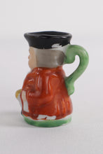 Load image into Gallery viewer, Set of 3 Vintage Miniature Toby Jugs – Hand-Painted Ceramic Pitchers, Made in Japan
