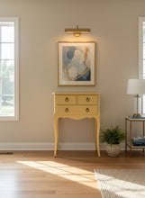 Load image into Gallery viewer, Elegant Yellow Console Table with Long Cabriole Legs
