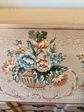 Load image into Gallery viewer, Hand-Decorated Jasper Writing Desk with Crackle Finish
