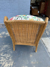 Load image into Gallery viewer, Lane Venture Rattan Lounge Chair with Botanical Upholstery
