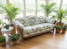Load image into Gallery viewer, Lane Venture Floral Upholstered Rattan Sofa
