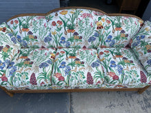 Load image into Gallery viewer, Lane Venture Floral Upholstered Rattan Sofa
